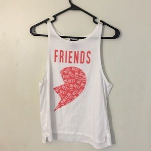 Wet Seal Best Friends White Tank Top
